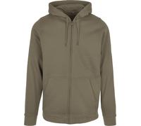 Build Your Brand Basic capuche zip bb008 - tissu transpirant brossé