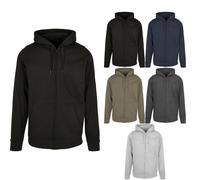 Build Your Brand Basic capuche zip bb008 - tissu transpirant brossé