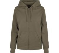 Build Your Brand Basic femmes base zip capuche bb009 - mélange de coton