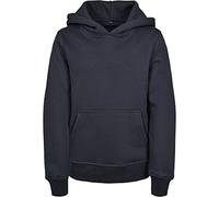 Build Your Brand Basic Kids Hoody Sweat à Capuche, Bleu Marine, 134 cm-140 cm Fille