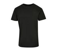 Build Your Brand Basic Round Neck T-Shirt, T-Shirt Homme, Black, L
