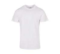 Build Your Brand Basic Round Neck T-Shirt, T-Shirt Homme, White, M
