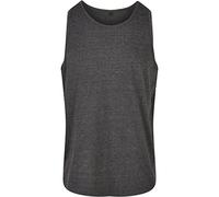 Build Your Brand Basic Tank T-Shirt, Charcoal, 4XL Homme