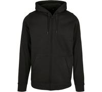 Build your Brand Basic Zip Capuche Veste de Survêtement Zipper Polaire Pull à