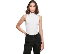 Build Your Brand Body sans Manches à col roulé pour Femme T-Shirt, Blanc