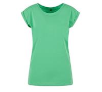 Build Your Brand By021-ladies Extended Shoulder Tee T-Shirt, Fresh Green, 3XL Femmes