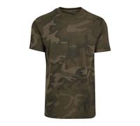 Build Your Brand Camo Round Neck Tee T-Shirt, Camouflage Olive, XXL Homme XXL