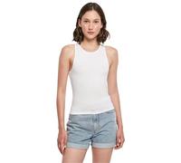 Build Your Brand Débardeur pour Femme Racer Back Top Caraco, Blanc, XL