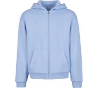 Build your Brand Duveteux Fermeture Éclair Capuche Homme Pull à Imprimable Chaud