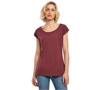 Build Your Brand Femme À Col Large pour T-Shirt, Cerise, 3XL EU
