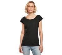 Build Your Brand Femme À Col Large pour T-Shirt, Noir, M EU