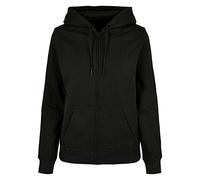 Build Your Brand Sweat à capuche zippé Basique pour femme Noir 4XL