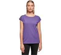 Build Your Brand Femme By021-ladies Extended Shoulder Tee T-Shirt, Ultraviolett, XS EU