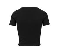 Build Your Brand Femme Ladies Cropped Tee T-Shirt, Noir, XS EU