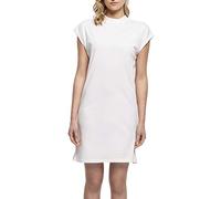 Build Your Brand Ladies Turtle Extended Shoulder Dress Robe décontractée, Blanc, S Femme