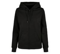 Build Your Brand Femme Zippé Basique pour Femme Sweatshirt à capuche, Noir, S EU