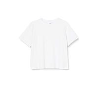 Build Your Brand Girls Cropped Jersey Tee T-Shirt, Blanc, 122-128 Garçon