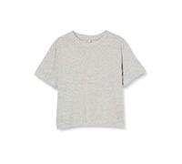 Build Your Brand Girls Cropped Jersey Tee T-Shirt, Gris (Heather Grey), 146-152 Garçon