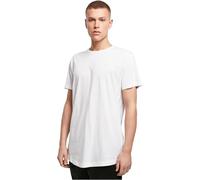 Build Your Brand Homme Shaped Long Tee T-Shirt, Blanc, S EU