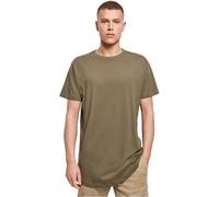 Build Your Brand Homme Shaped Long Tee T shirt, Olive, XXL EU