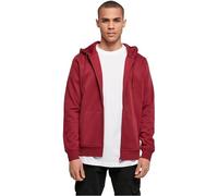 Build Your Brand Homme Sweat à Capuche avec Fermeture éclair Sweatshirt, Bordeaux, M