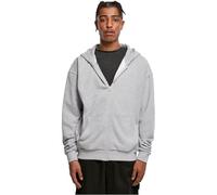 Build Your Brand Homme Ultra Heavy Zip Hoody Sweatshirt à capuche,heathergrey,3XL