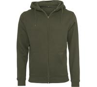 Build Your Brand Hotte zippée lourde BY012 - Sweatshirt en polycotton zippé de p