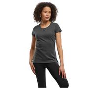 Build Your Brand Ladies Basic Tee T-Shirt, Charcoal, 4XL Femme