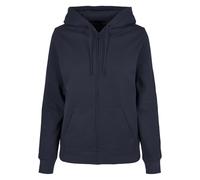 Build Your Brand Ladies Basic Zip Hoody Sweatshirt Capuche, Bleu Marine, M Femme