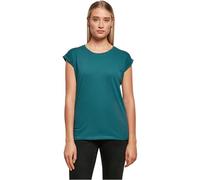 Build Your Brand Ladies Extended Shoulder Tee T-Shirt, Bleu Sarcelle, S Femmes