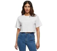 Build Your Brand Ladies Short Oversized Tee T-Shirt, Blanc, XXXXL Femmes