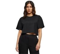 Build Your Brand Ladies Short Oversized Tee T-Shirt, Noir, L Femmes