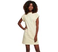 Build Your Brand Ladies Turtle Extended Shoulder Dress Robe, softyellow, M Femme