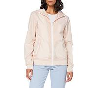 Build Your Brand Ladies Windrunner Coupe-Vent, Rose Clair/Blanc, XS Femme