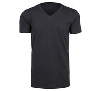 Build Your Brand Light T-Shirt V-Neck, Bleu Marine, 4XL Homme