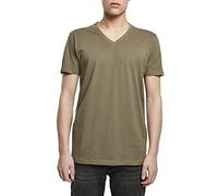 Build Your Brand Light T-Shirt V-Neck, Olive, 4XL Homme