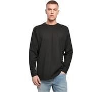 Build Your Brand Longsleeve with Cuffrib T-Shirt pour des Hommes, Black, L