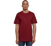 Build Your Brand Basic Round Neck T-Shirt, T-Shirt Homme, Burgundy, 3XL
