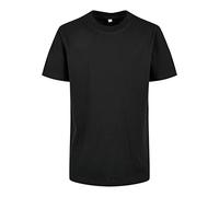 Build Your Brand Organic Kids Basic Tee T-Shirt Basique pour Enfant en Coton Bio Disponible dans de Nombreuses Couleurs Tailles 110-164, Noir, 158-164 cm