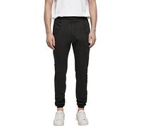 Build Your Brand Pantalon de Sport pour Homme Heavy Deep Crotch Pantalon de Jogging pour Homme Disponible en 2 Couleurs Tailles S à XXL Large Noir (Black)