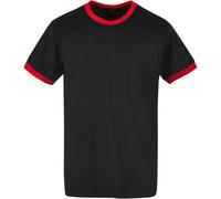 Build Your Brand Ringer Tee Hommes T-Shirt En Coton Imprimable Regular Haut