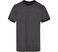 Build Your Brand Ringer Tee Hommes T-Shirt En Coton Imprimable Regular Haut