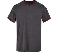 Build Your Brand Ringer Tee Hommes T-Shirt En Coton Imprimable Regular Haut