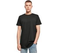 Build Your Brand Shaped Long Tee T-Shirt, Black2, S Homme