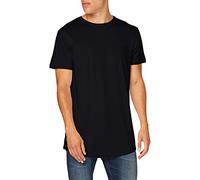 Build Your Brand Shaped Long Tee T-Shirt, Black2, XS Homme