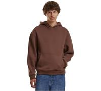 Build Your Brand Sweat à Capuche Fluffy pour Homme - Décontracté - Coupe Ample - Tailles S à 5XL, Marron Chocolat, 4XL