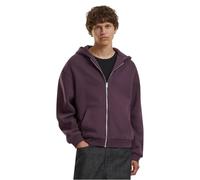 Build Your Brand Fluffy Full Zip Sweatshirt Violet M Homme