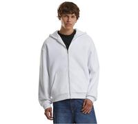 Build Your Brand Fluffy Full Zip Sweatshirt Blanc 4XL Homme