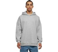 Build Your Brand Sweat à Capuche surdimensionné à Manches Sweatshirt, Gris, M Homme