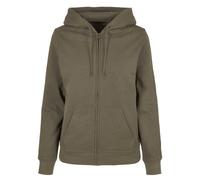 Build Your Brand Sweat zippé à capuche Basique Femme Olive XL